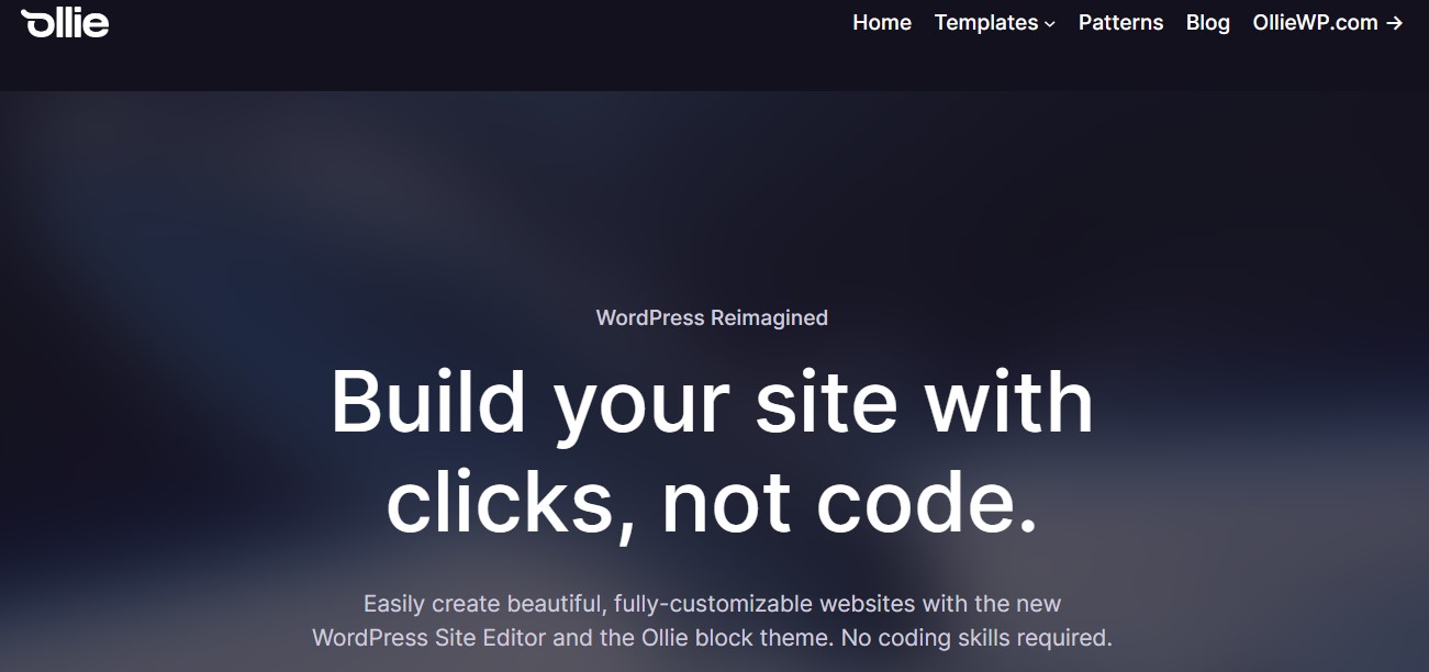 Ollie WordPress Theme