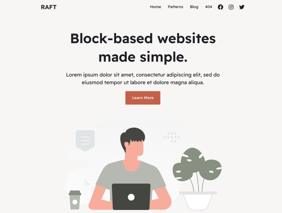 Raft WordPress Theme